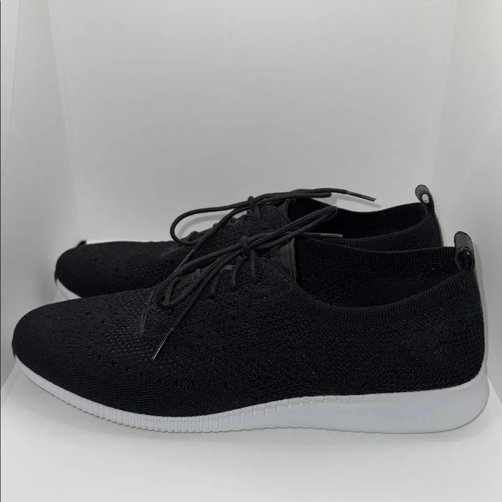 Cole Haan 2.Zerogrand Stitchlite Oxford Shoes Black Knit Shoes Women’s 11 - Image 4