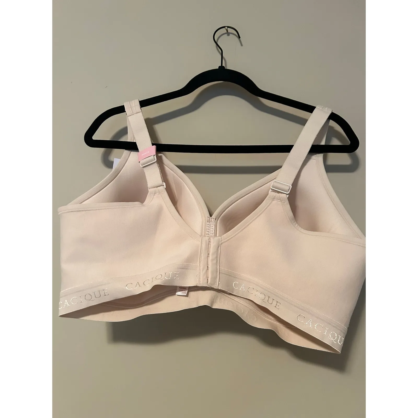 NWT Cacique Lightly Lined No Wire Beige Bra, Size 42DDD - Image 2