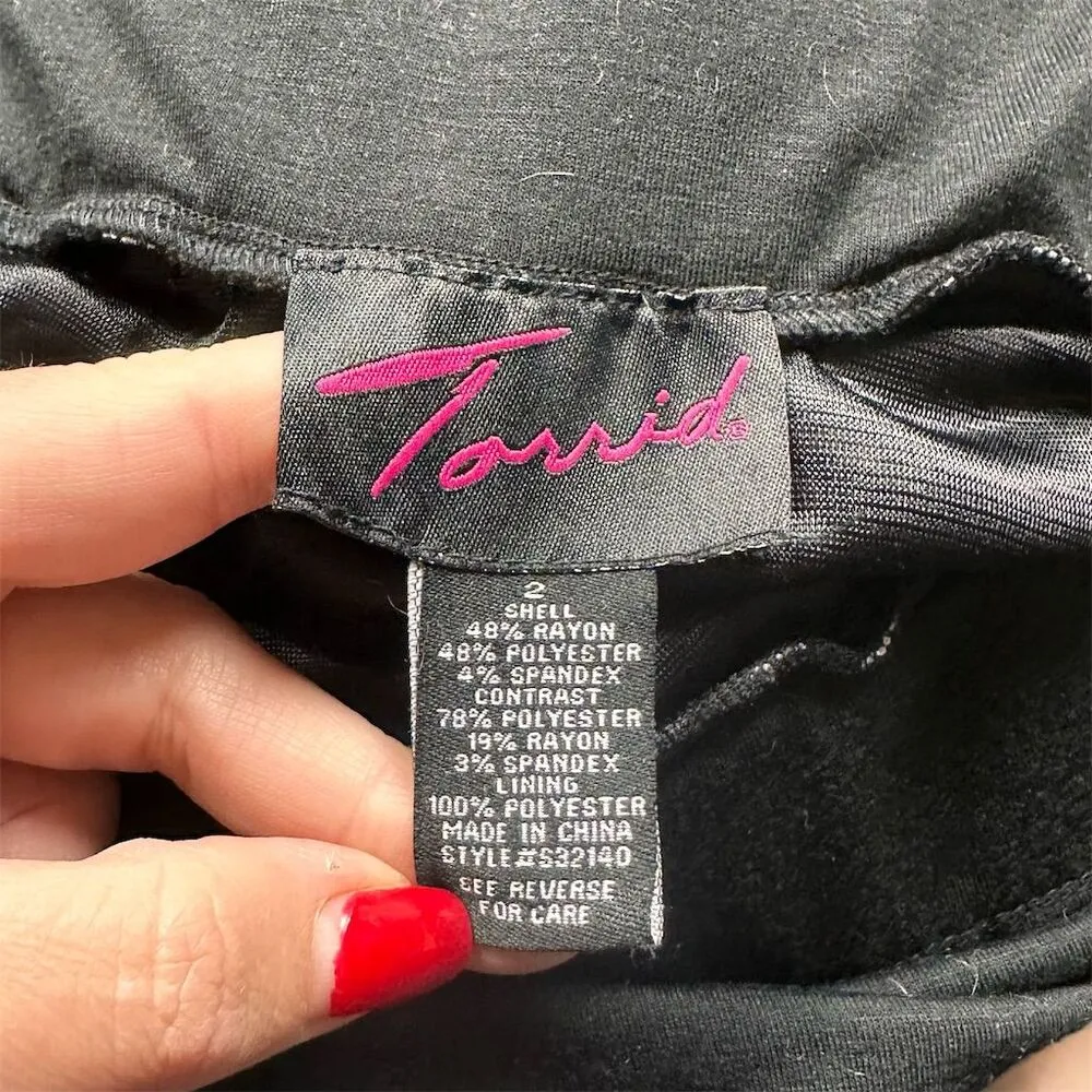 Torrid Women's Black & White Striped Maxi Skirt Size 2x Foldover Waistband - Image 6