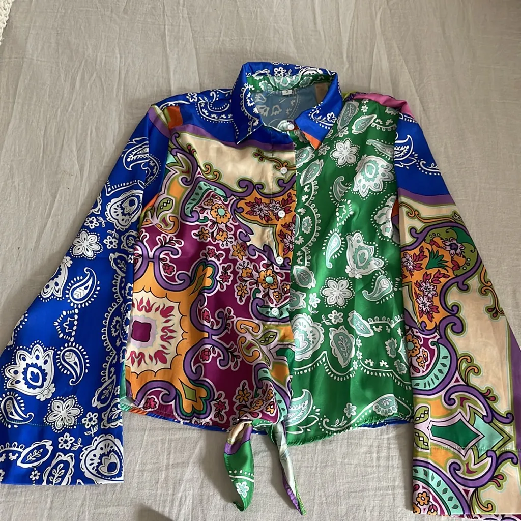 Mixed pattern shorts set Green - Image 3