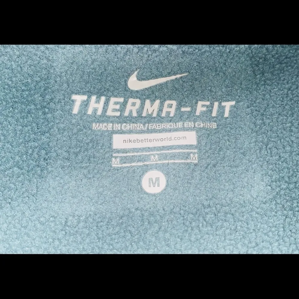 NIKE Zip Up Fleece Jacket sz M - Image 3