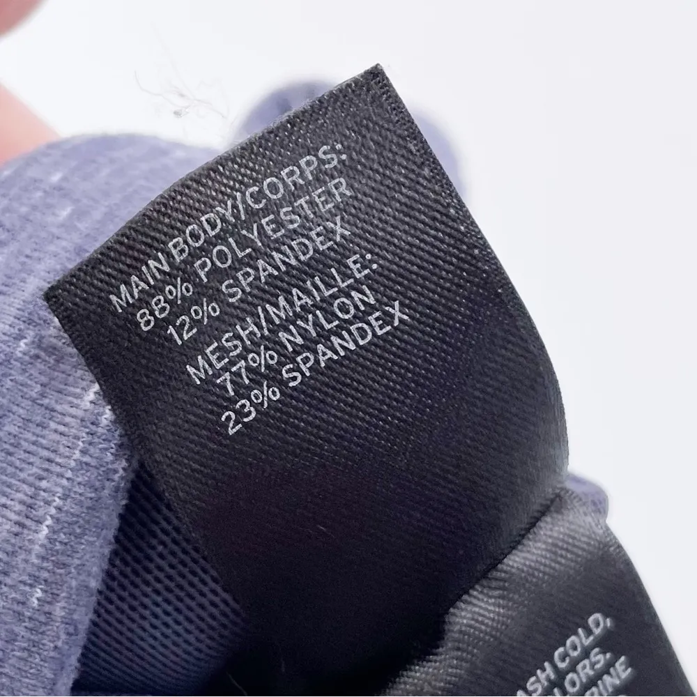 Zella Mesh Insert Capri Leggings Heathered Steel Blue Yoga Women's Size Small - Image 7