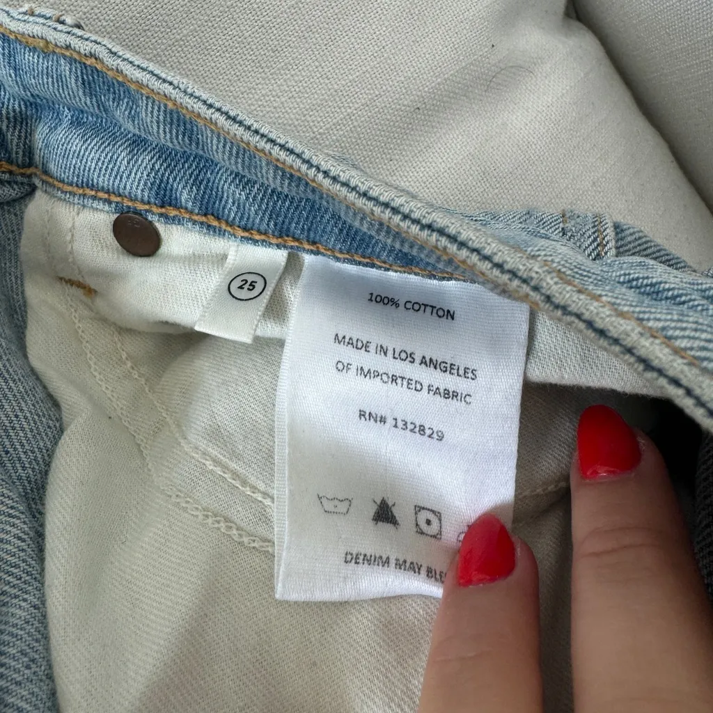 GRLFRND High Rise Boot Slit Jeans - Image 12