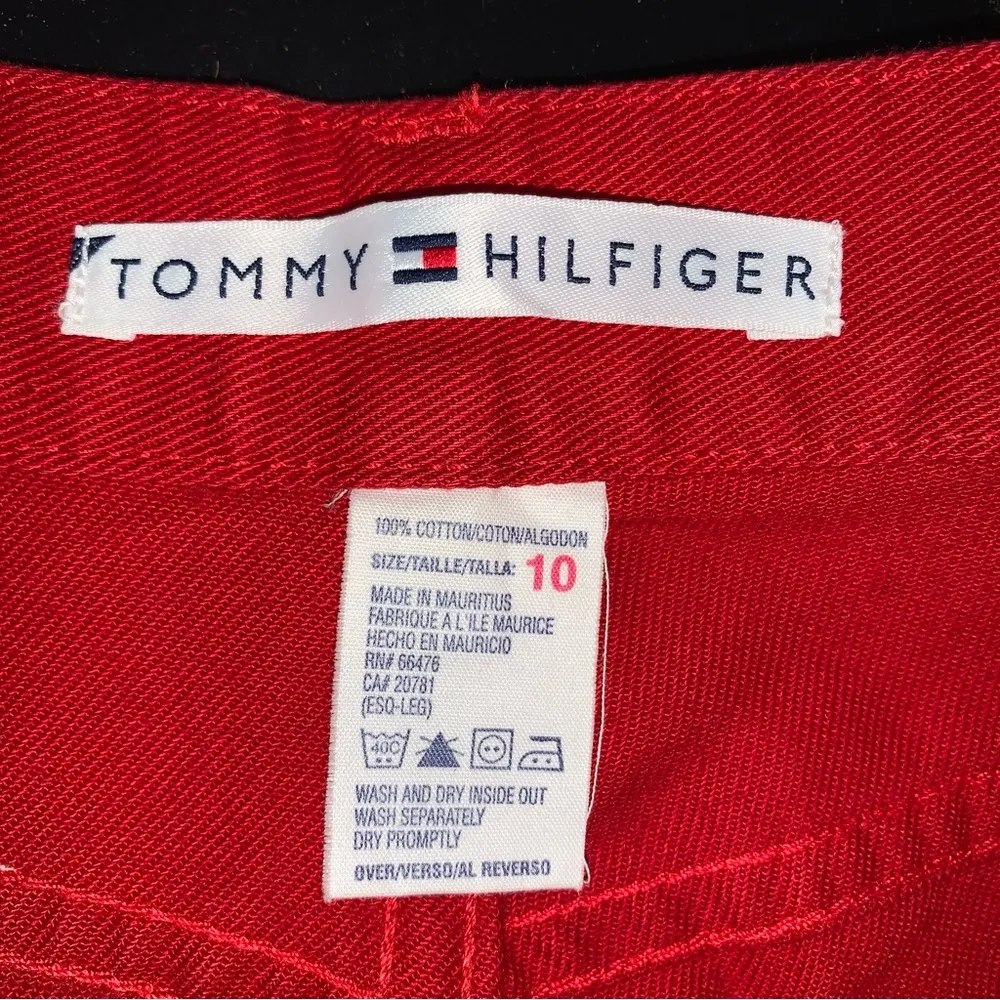 Vintage Tommy Hilfiger Red Pants - Image 4