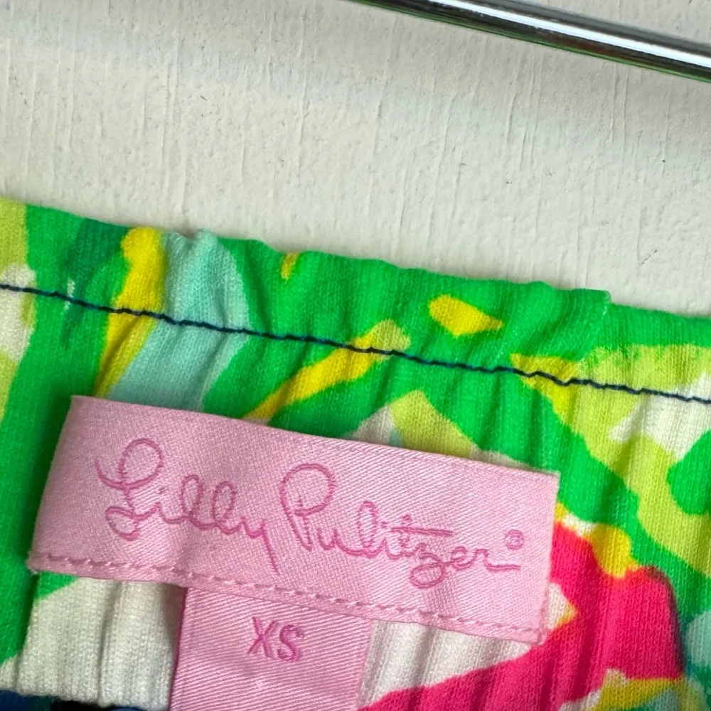 Lilly Pulitzer Mansi Maxi Slit Skirt Sz XS Travelers Palm Print - Image 10