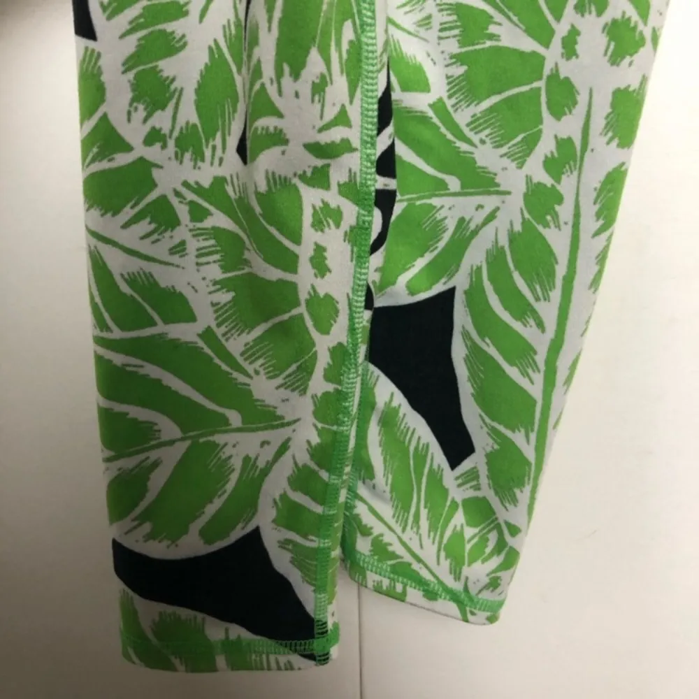 ALO Yoga Airbrush Palm Print Leggings. Green Glow - Image 4