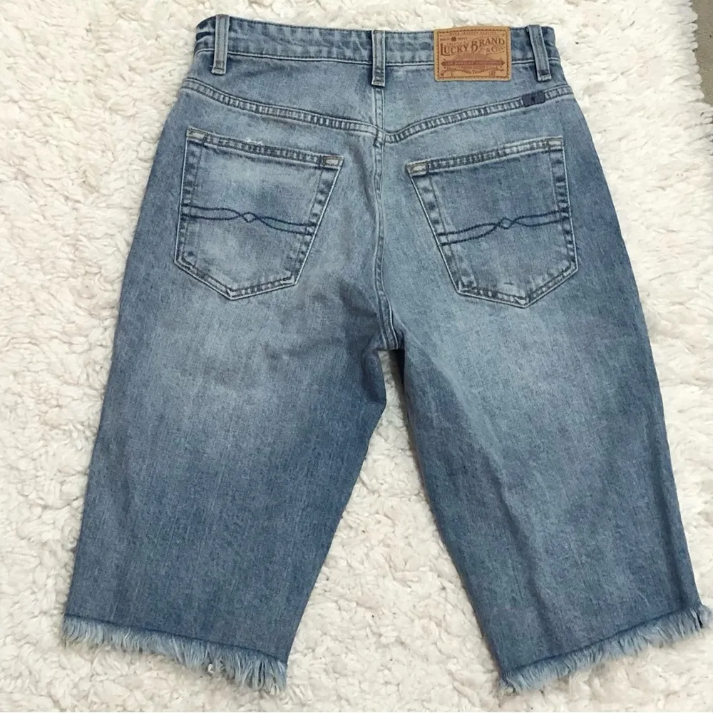 Lucky Brands Lucky Pins Bermuda Shorts Frayed Hem 4/27‎ - Image 3