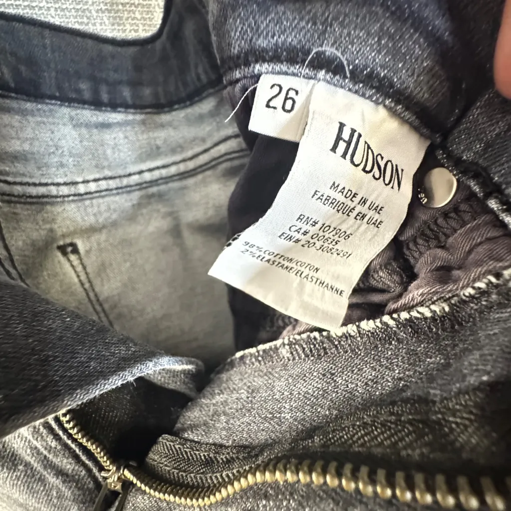 Hudson Zoeey HR Cut Off BF Bermuda Shorts Sz 26 Color Mali - Image 9