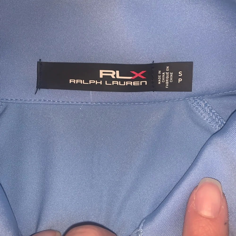 RLX Ralph Lauren Light Blue Women’s Golf Wicking Stretch Quarter - Image 3