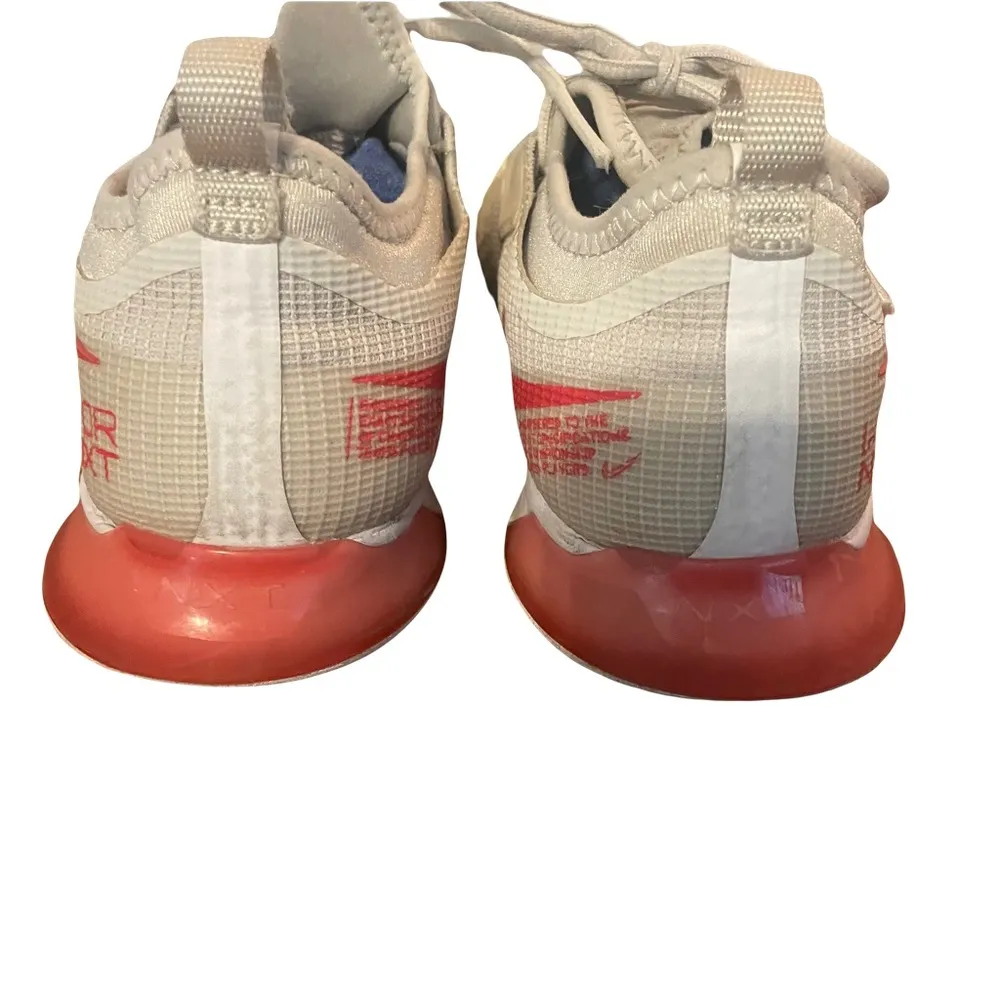 React Vapor NXT HC white & Lobster Tennis Shoes size 6.5 ladies - Image 4