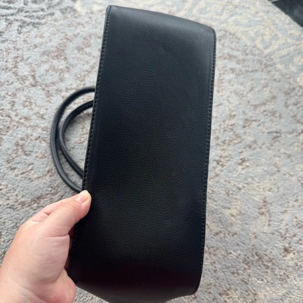 Apt. 9  Bow Dome Satchel Purse Black Silver - Image 3