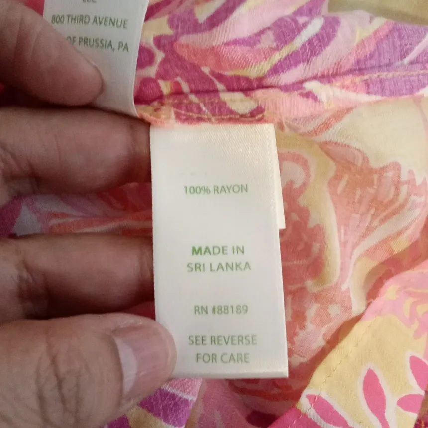 Lilly Pulitzer Neive Long Sleeve Off Tge Shoulder Top Vibrant Floral Vacation M - Image 8