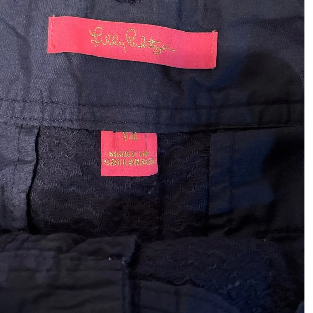 Callahan  Navy Blue Jacquard Short Size 14 - Image 4