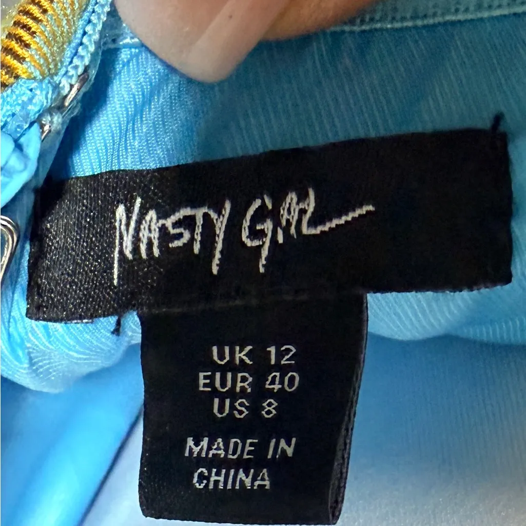 Nasty Gal Strapless Plaid Midi Cocktail Dress - Size 8 - NWOT - Image 4