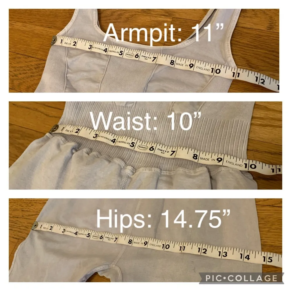 Free People Good Karma Flared onesie ice grey size S - Image 12