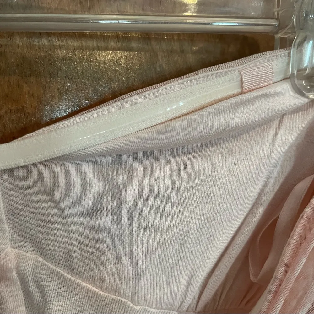 Free People strapless gray and pink high low lined dress. Size SP - Image 6