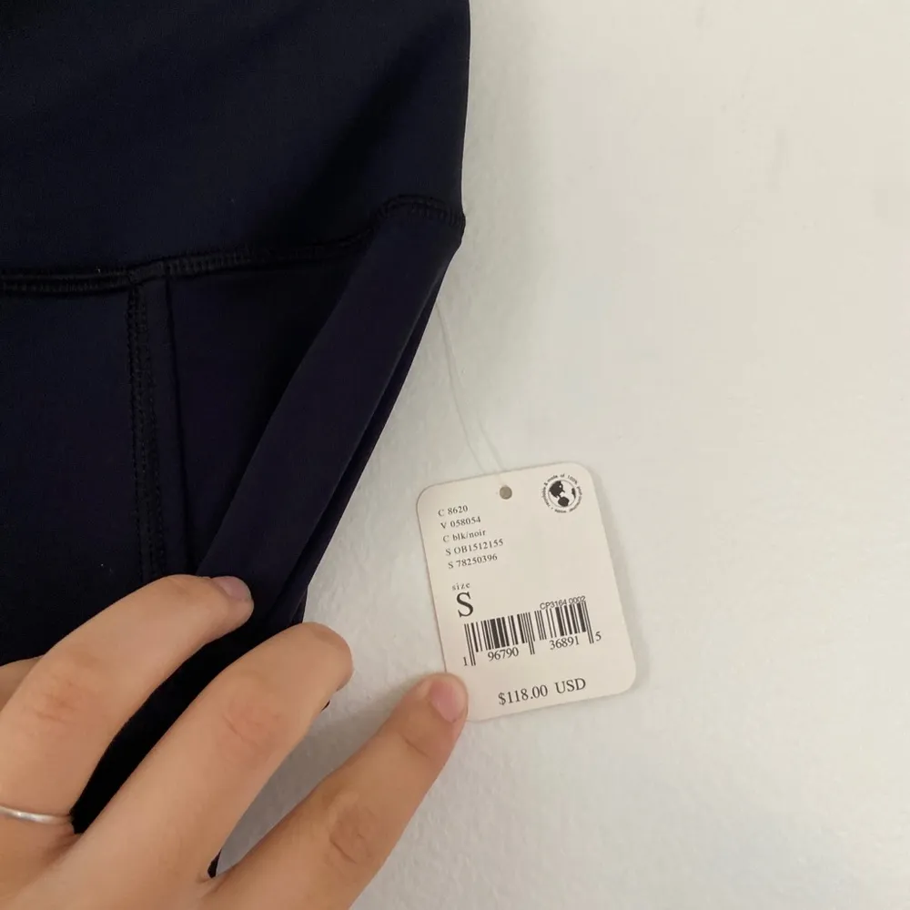 NWT FREE PEOPLE MOVEMENT WONDERLAND WARMTH RUN LEGGINGS BLACK SZ S - Image 3