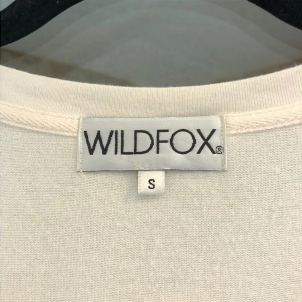 Wildfox Palm Trees Jumper V-Neck Sweatshirt Top Small - Image 4