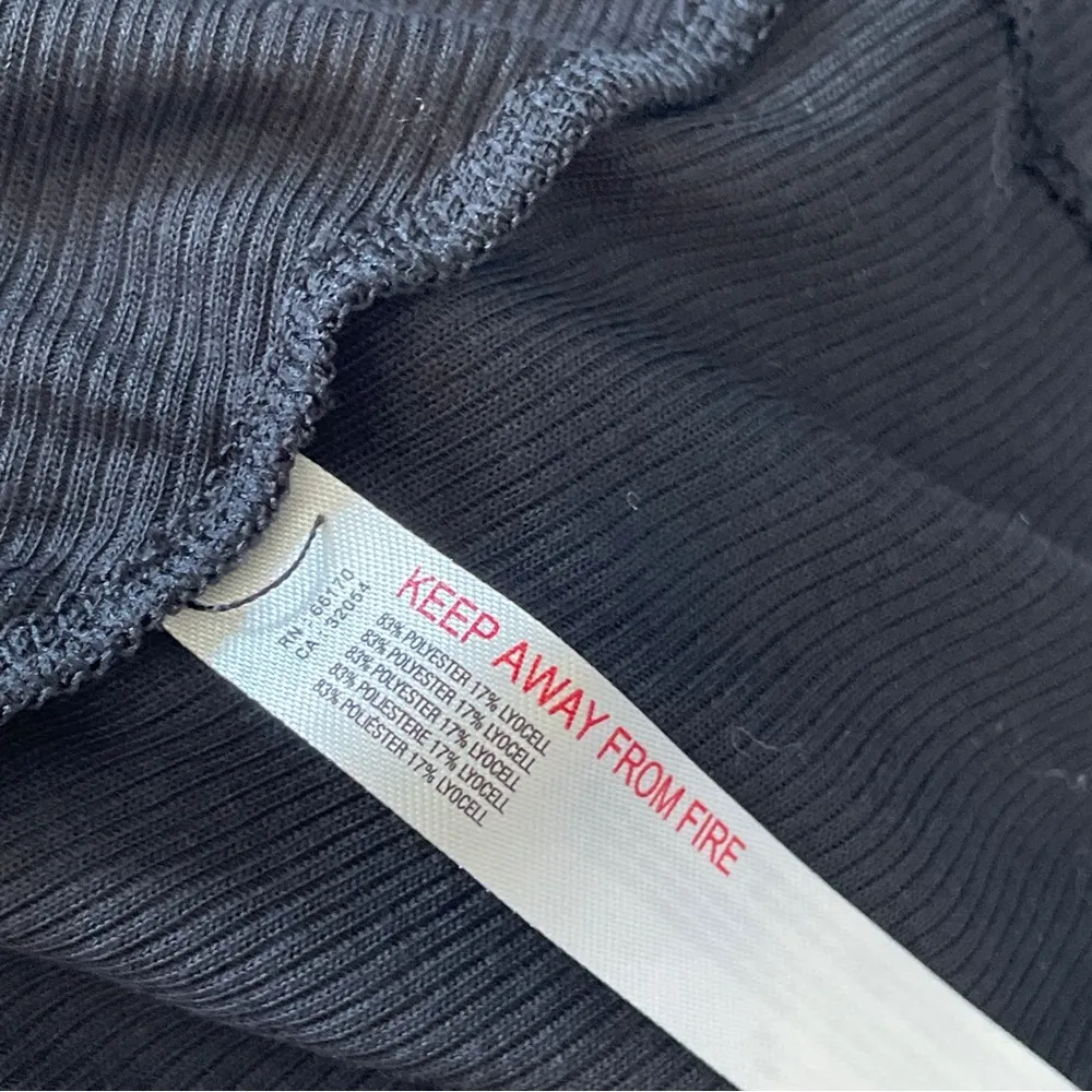 Free People Tank keep away crop racerback womens Black small athleisure workout - Image 6