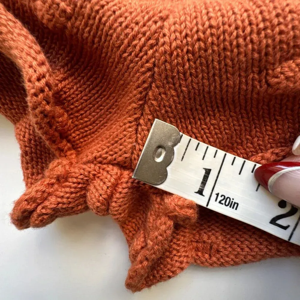 Callahan Winona Cuffed Nubby Knit Shorts in Burnt Orange size Small - Image 9