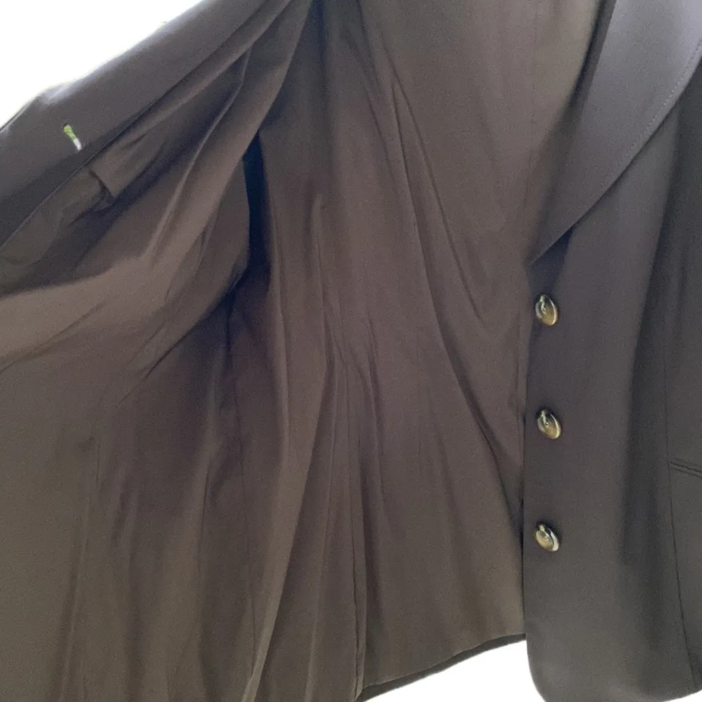 🤎 Semantiks Nordstrom Long 29” Lined 3-Button Stretch Jacket/Blazer Brown, 22W - Image 9