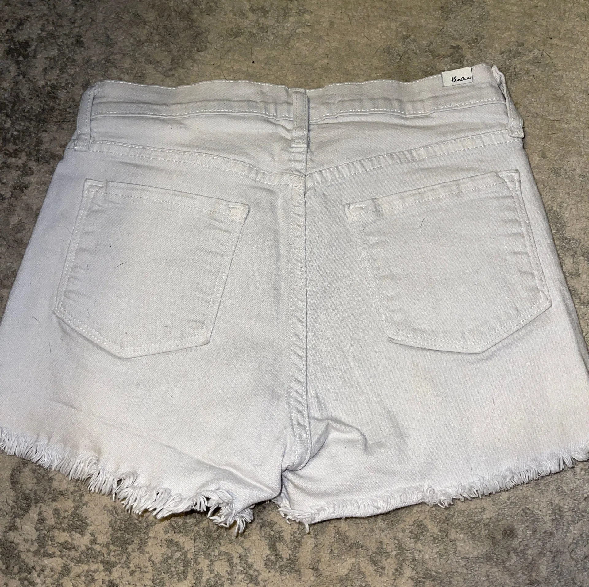 KanCan White Denim Shorts  - Image 2