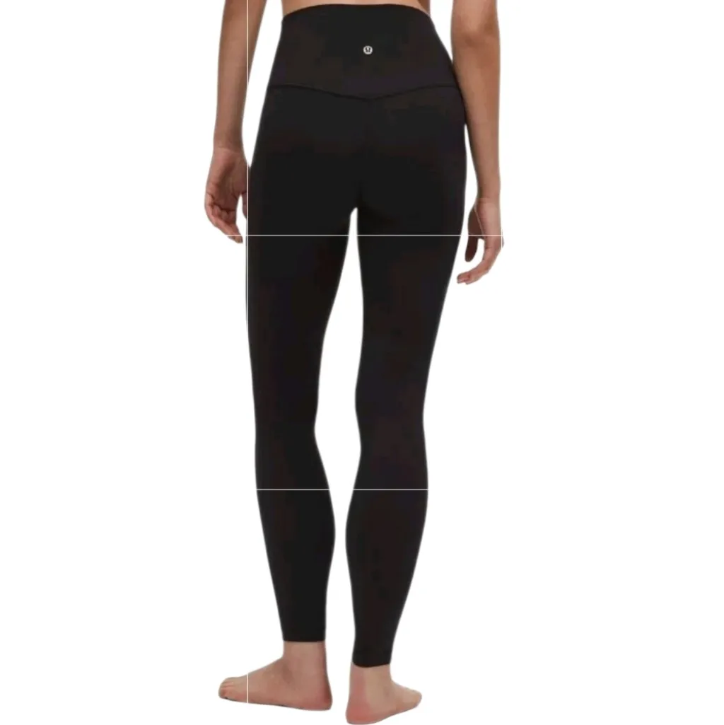 Lululemon Align High-Rise 7/8 Black Pant Size 18 Worn 2 Times 106259 Workout - Image 2