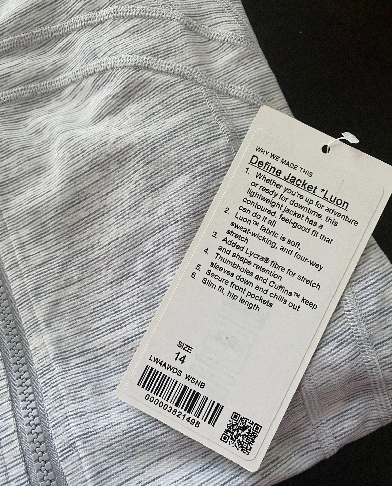 Lululemon Sz 14 Define Jacket NWT - Image 7