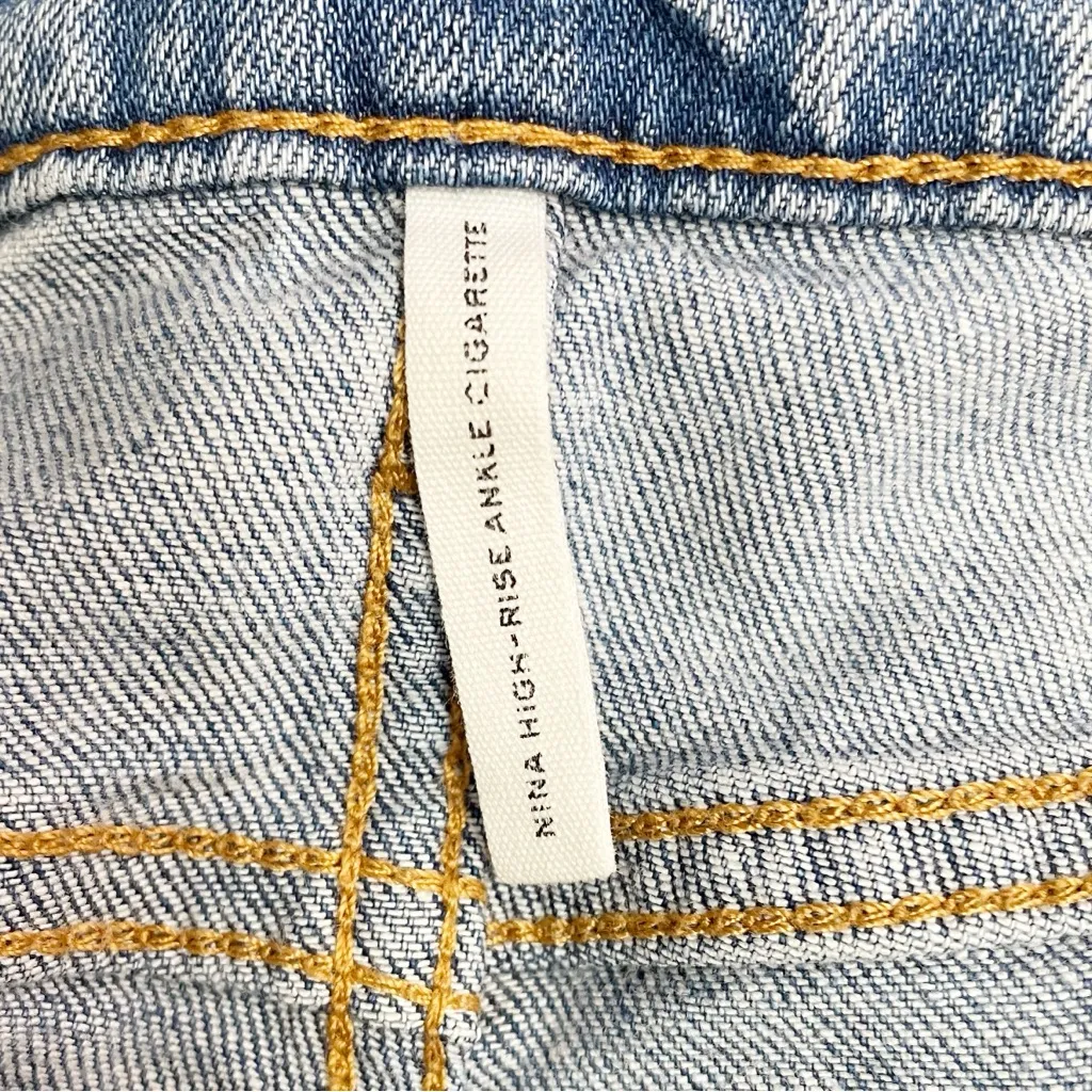 Rag & Bone Nina High Rise Ankle Cigarette Jeans Women’s Size 30 Lou Wash Raw Hem - Image 5