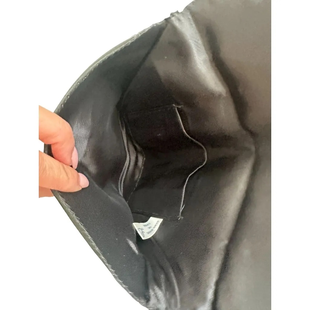 LE REGALE Vintage Beaded Multicolor Cocktail Bag w/ Chain Strap Black - Image 8