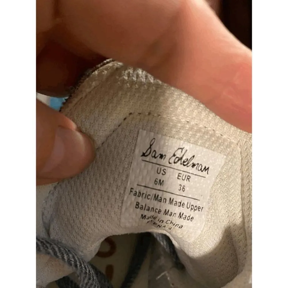 Sam Edelman distressed jean sneakers - Image 5