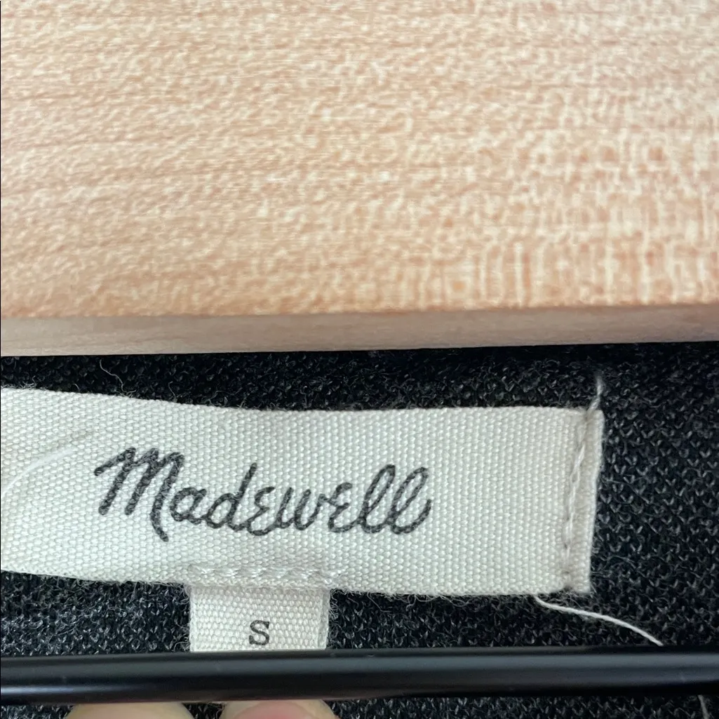 Madewell Charcoal Gray Bell Sleeve Sweatshirt - Image 4