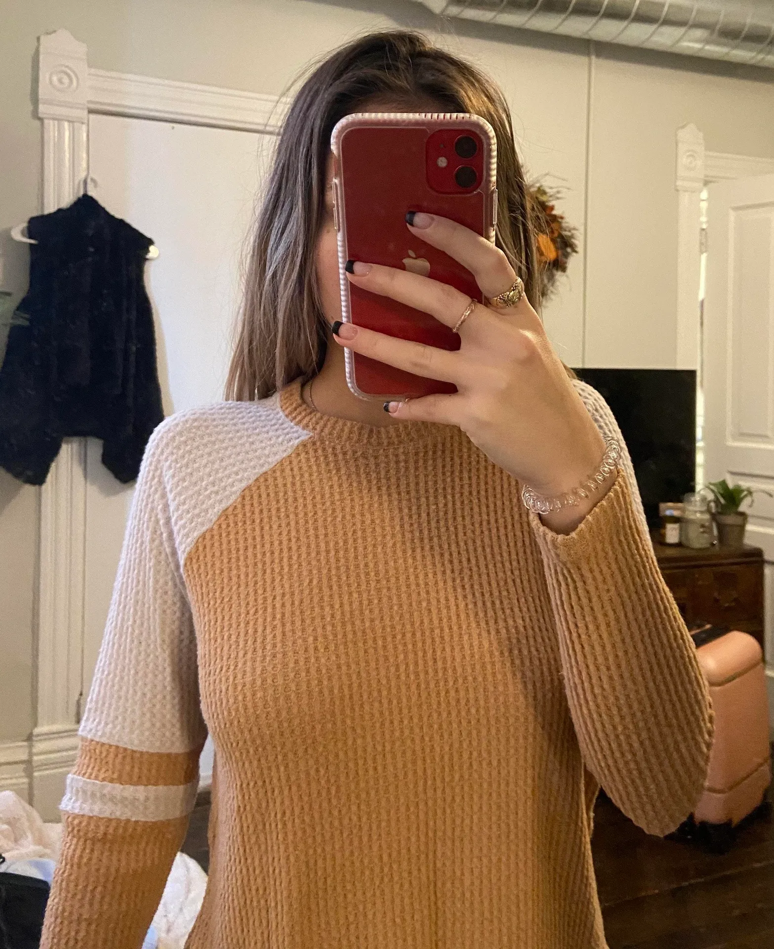 American Eagle Waffle Knit Long Sleeve  - Image 3