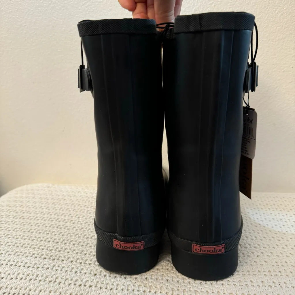Chooka Women’s Delridge Black Waterproof Rain Boots Size 10W Mid Calf – New - Image 5