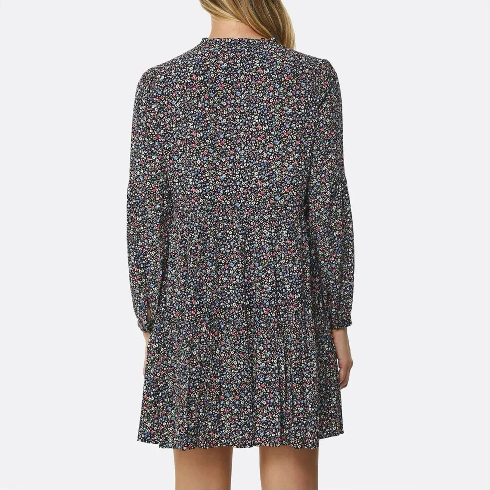 RAILS Everly Freesia Floral Long Sleeve Tiered Dress | L - Image 3