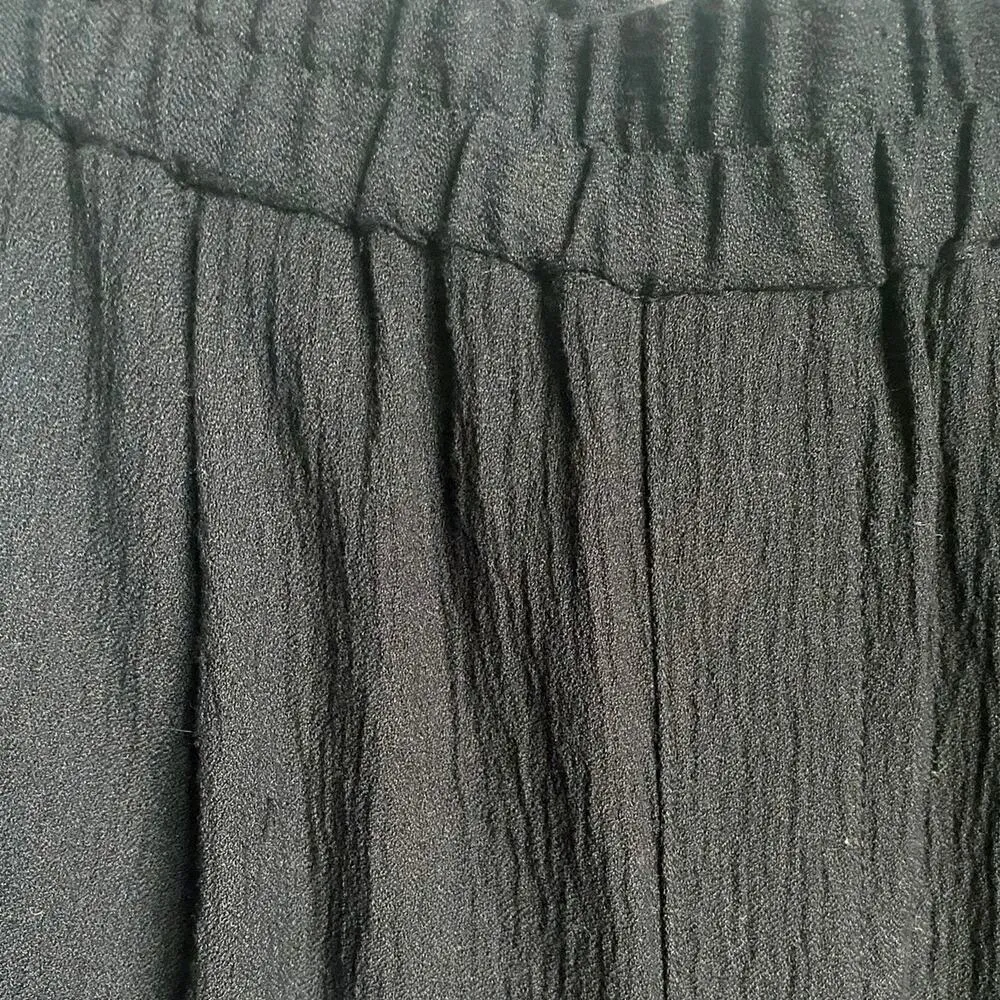 NEW Madewell High Rise Wide Leg Pull On Crinkly Pants w Pockets Style NC361 SZ S - Image 6