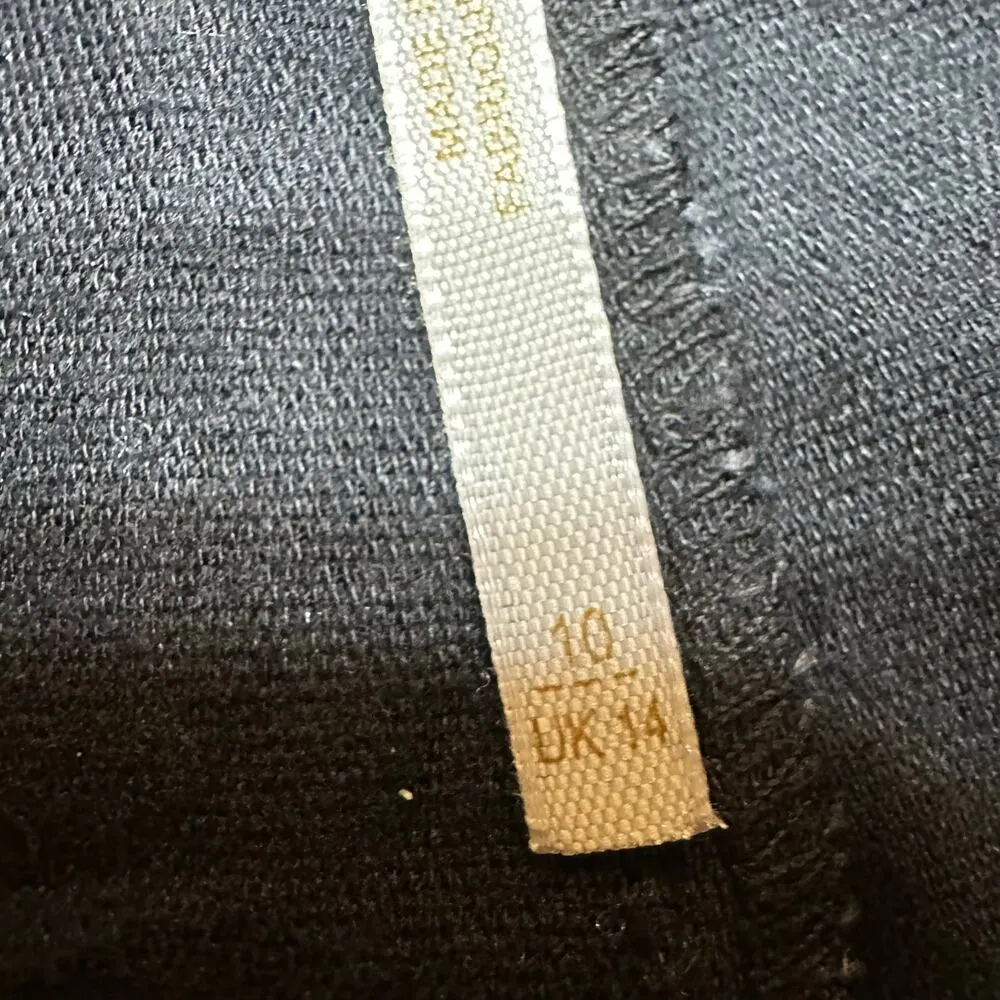 Free People Vegan Leather Pants sz 10 Black Leather Boot Cut Pants - Image 7