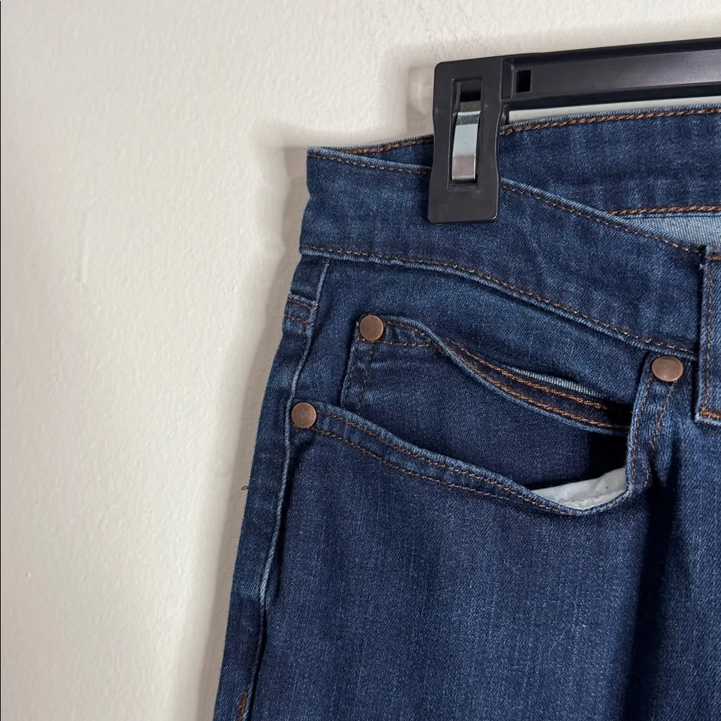 Eileen Fisher Blue Denim Stretch Skinny Jeans Organic Cotton size 6 - Image 4