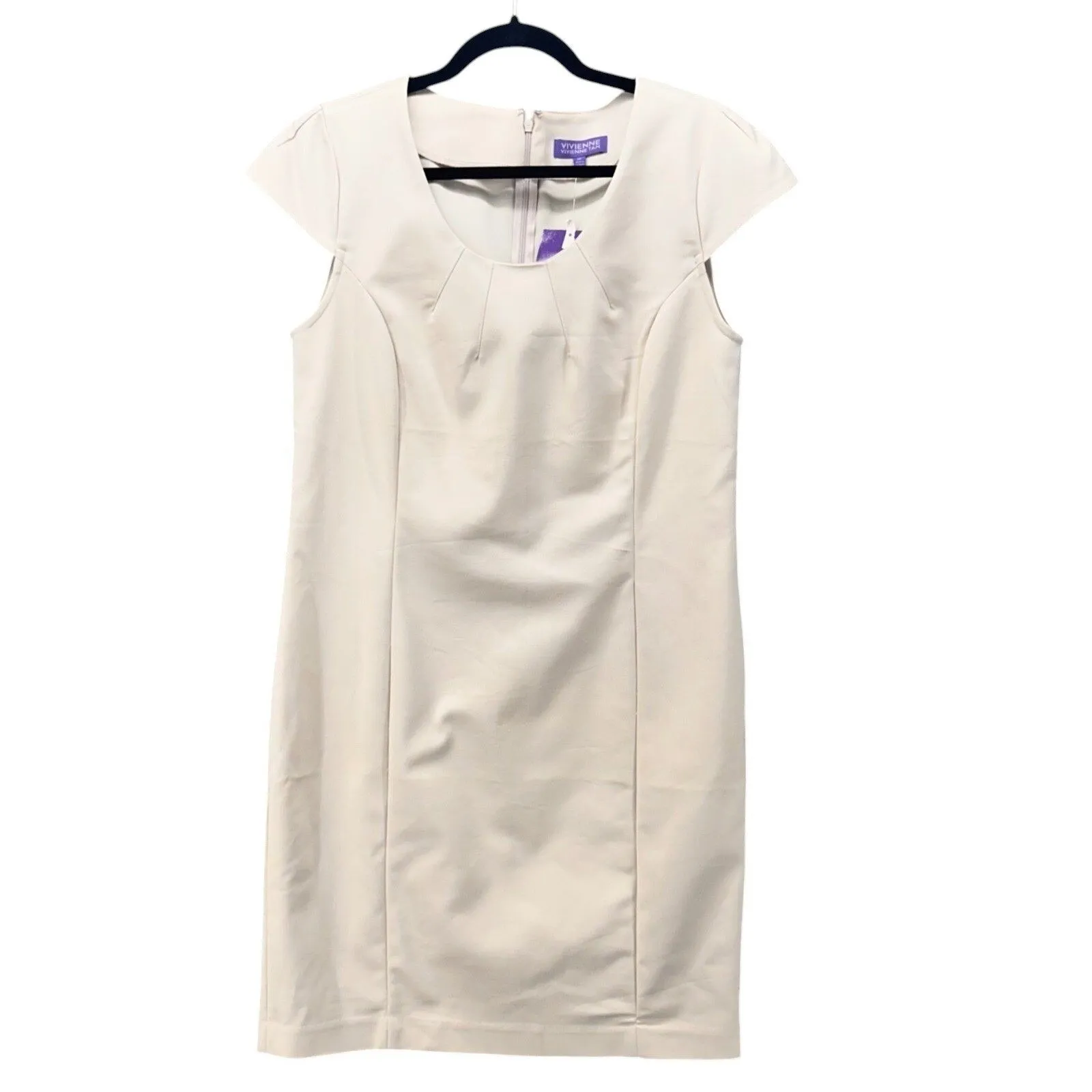 Vivienne‎ Tam Sheath Tan Dress 10 - Image 3