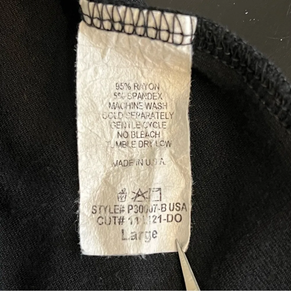 Loving People stretchy jumpsuit onzie relaxed fit low cut cropped wide leg L Black Size L - Image 8