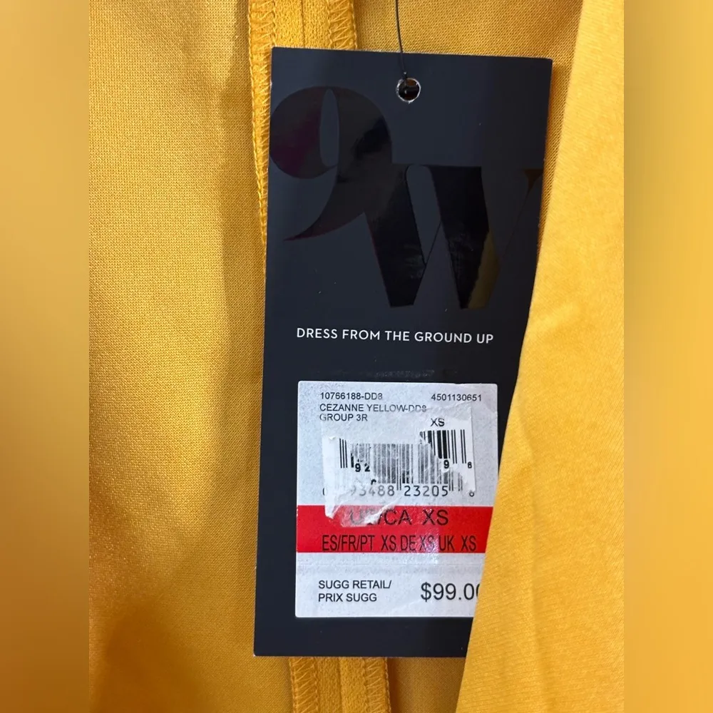 NWT Nine West draped front Cardigan Blazer XS Cezanne Yellow Business Career - Image 4