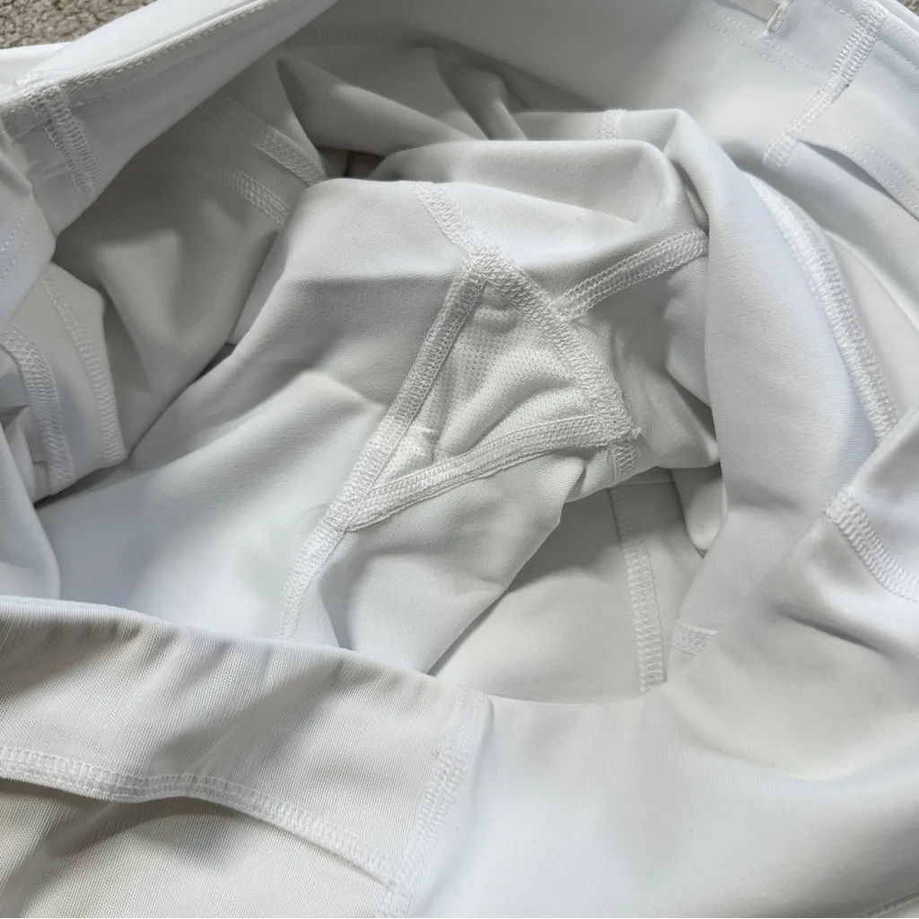 Athleta Women’s Stealth Trucool Skort Skirt Pull On Golf Tennis in White Size M - Image 8