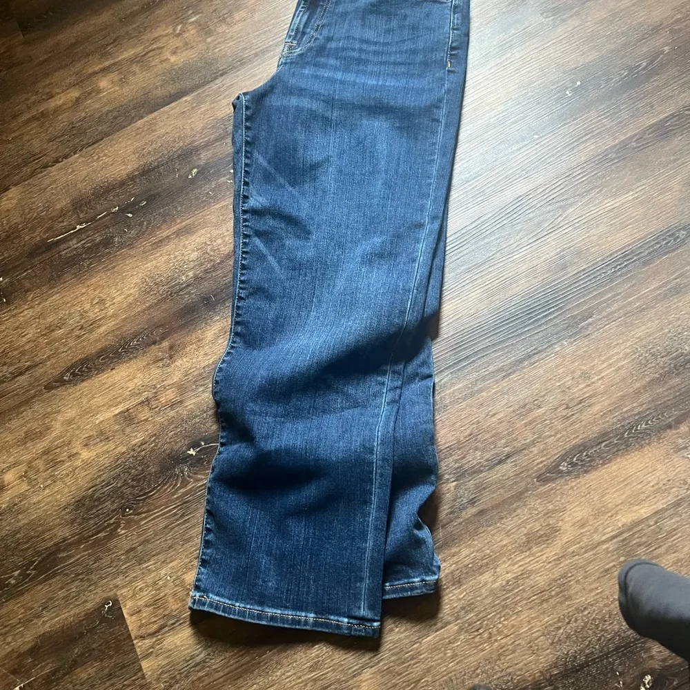 7 For All Mankind High Rise Blue Jeans - Image 2