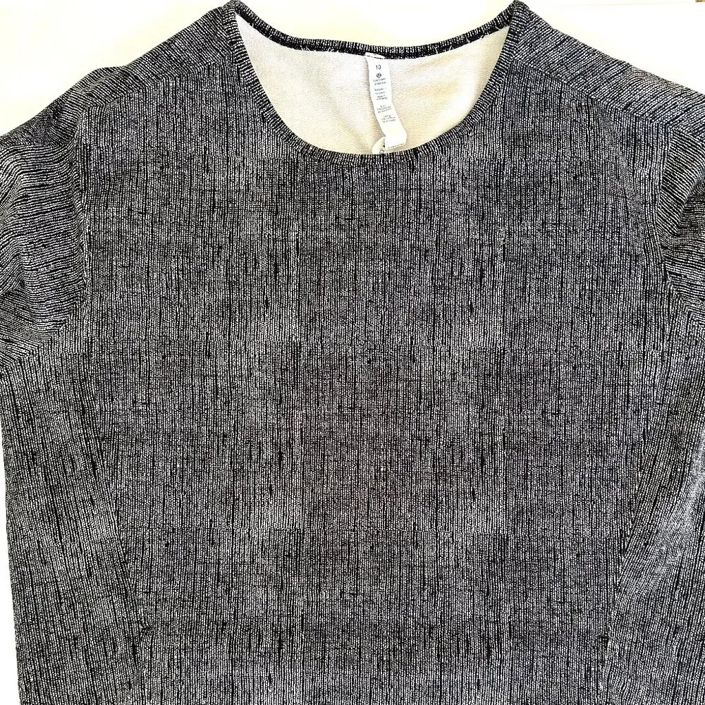 Lululemon Comme To Cozy Dress Burlap Texture Black Dune Size 10 - Image 7