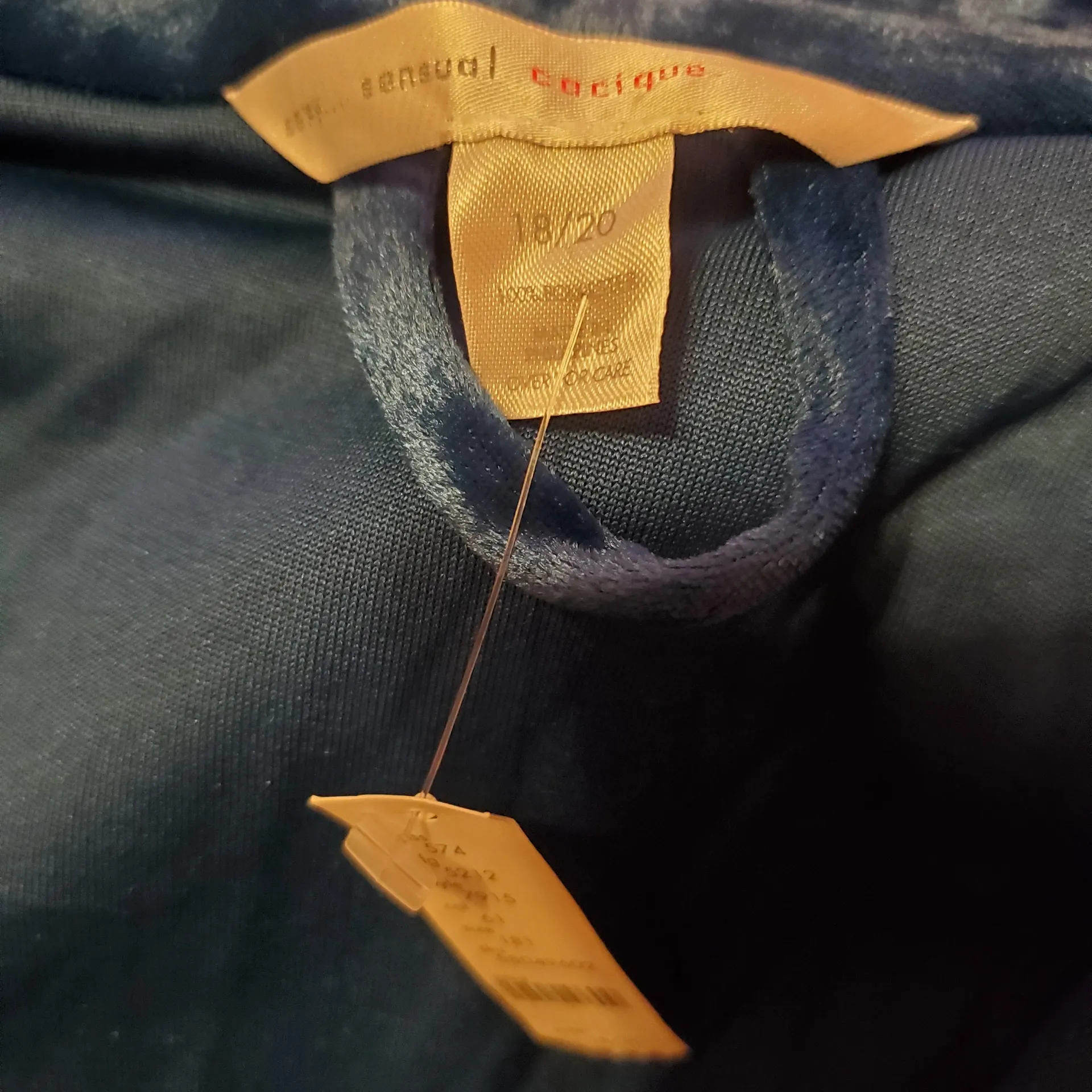 Sexy... Sensual Cocique Plush Blue Robe Size XL - Image 4