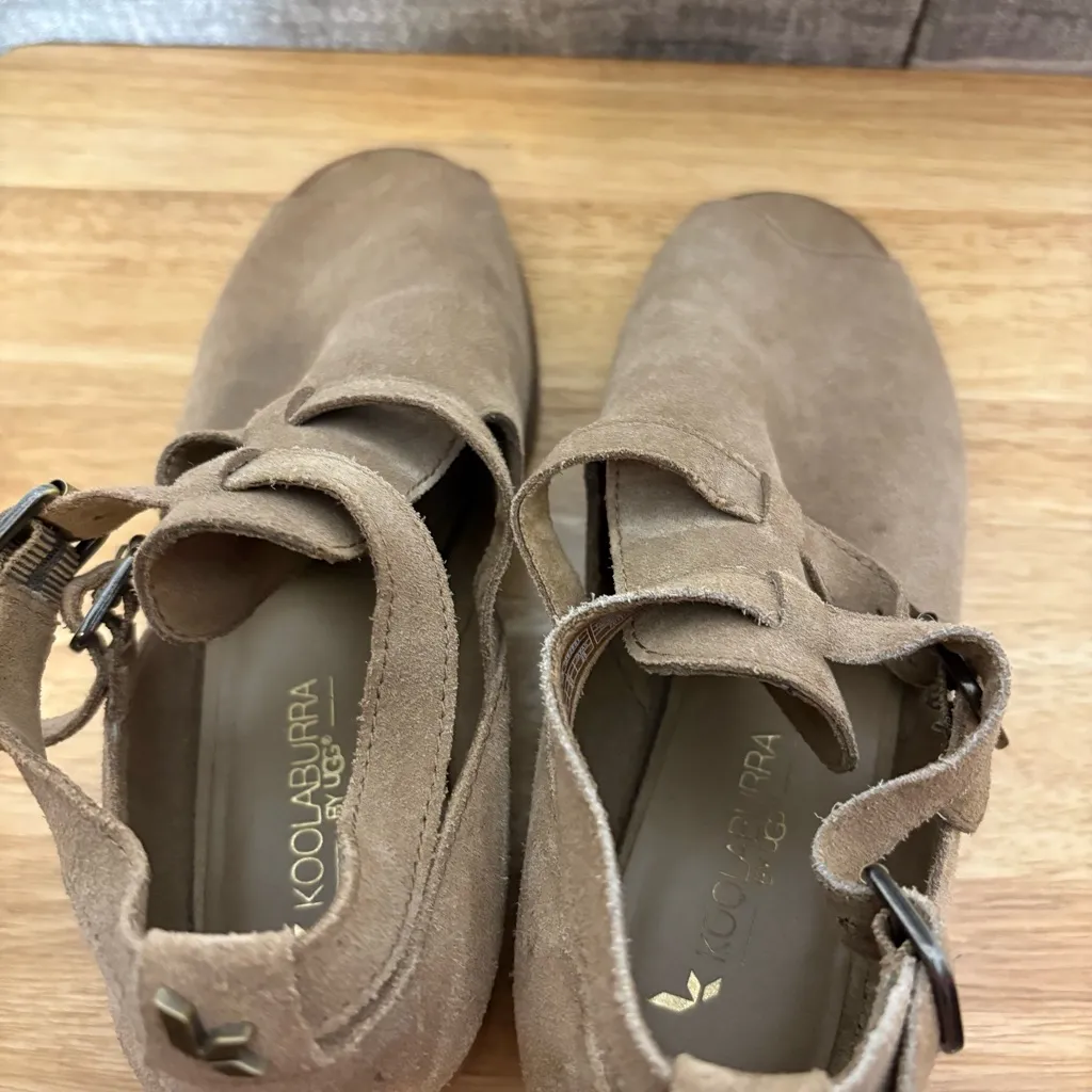 Koolaburra By Ugg Tan Open‎ Tow Ankle Boots Size 8 - Image 5