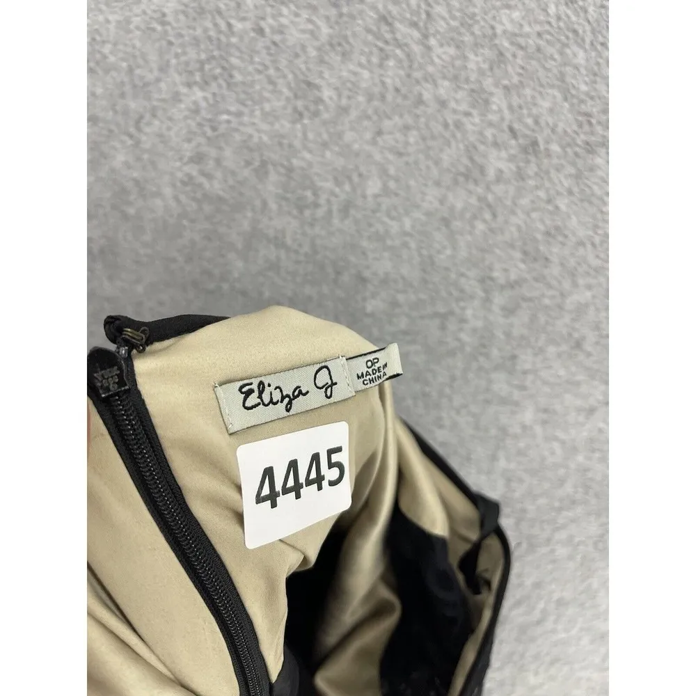 Eliza J. Women's Dress Fit & Flare Black Lace Top Size 0 Petite Long Sleeve - Image 3