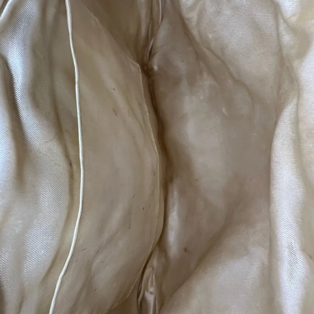 Vintage Gold and Cream Beaded Evening Bag - Image 4