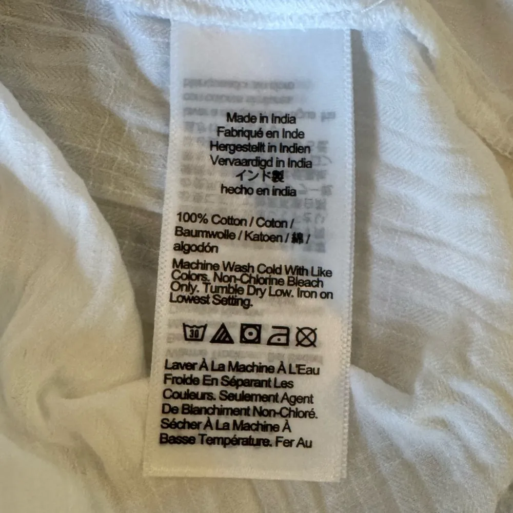 NWT JCrew Popover Shirt in Airy Gauze White Oversized XXS - Image 11