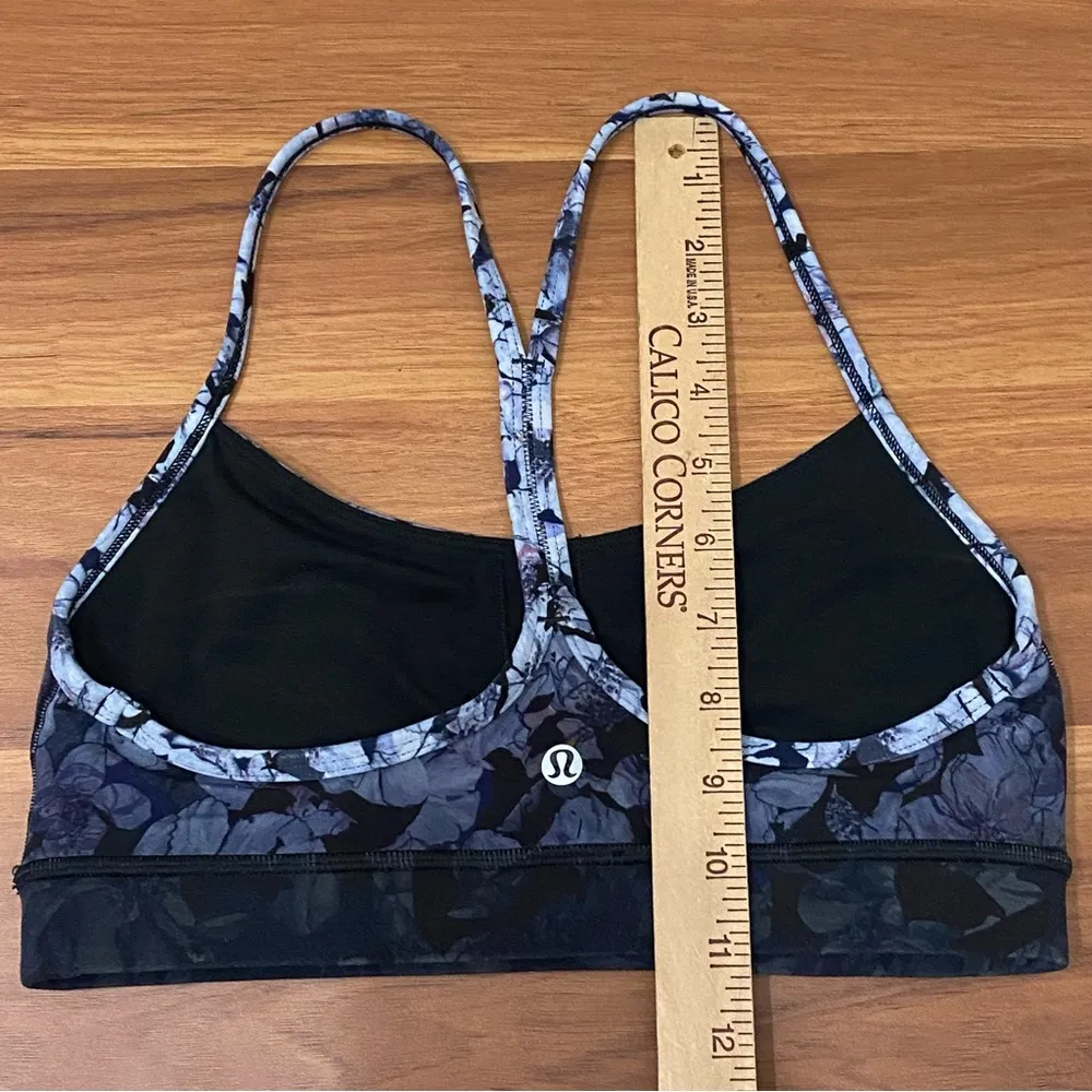 Athletica Flow Y Bra Nulu Light Support Nightfall Blossom Multi Size 6 - Image 7